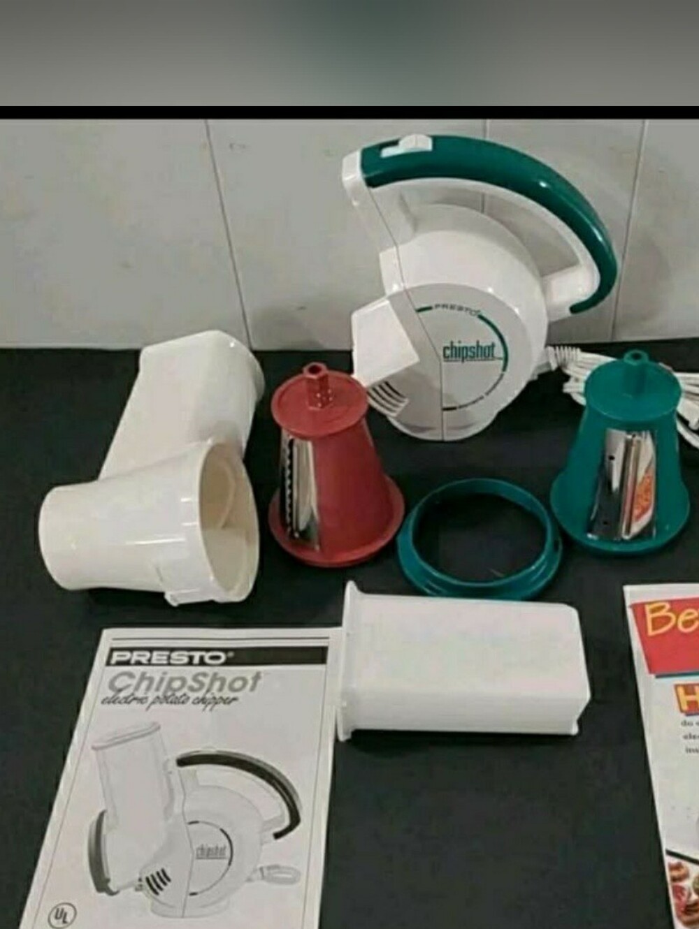 1993 Presto Chip Shot Model 0296001 Electric Potato Chipper (Very Clean) -Clean-